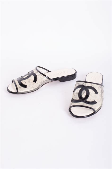 chanel slides clear replicas|chanel sandals real real.